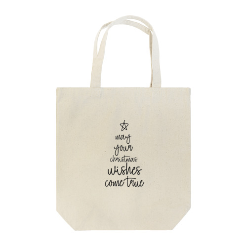 クリスマスツリー英文デザイン Tote Bag