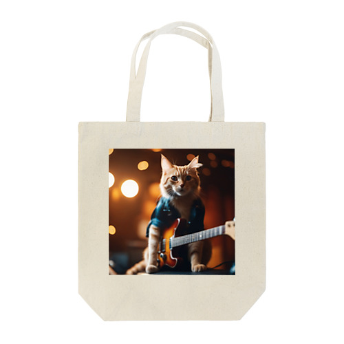 Kawaii Rock Cat Tote Bag