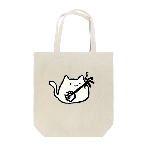 もっちゃり三味線にゃんこ Tote Bag