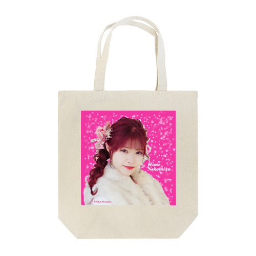 根古水ヒメ🌸No.1 ホットピンクラメ×振袖(アップ)［正方形］ฅ^ơωơ^ฅ♡ Tote Bag