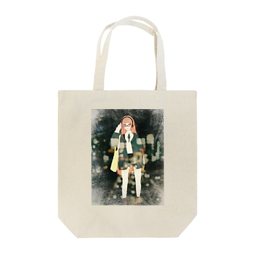 夜と少女 Tote Bag