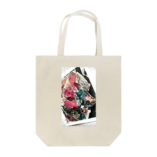 ホワイト／ピンク Tote Bag