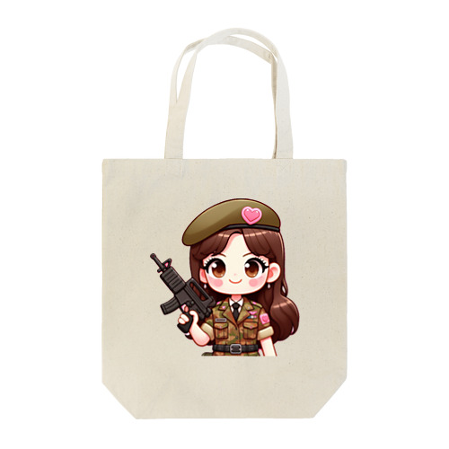 army girl Tote Bag