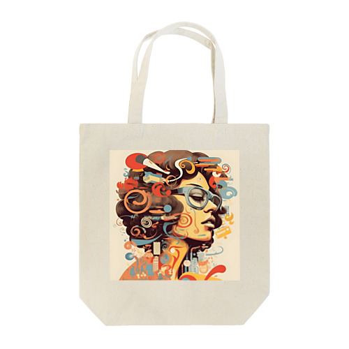 funky Lady 60's style Tote Bag