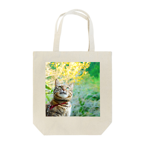 グリーンキャット Tote Bag