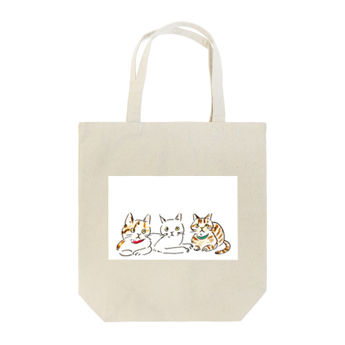 三匹の猫 Tote Bag