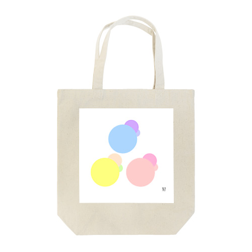 Pastel color dots 3 Tote Bag