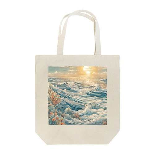 太陽と海　『洋風デザイングッズ』 トートバッグ