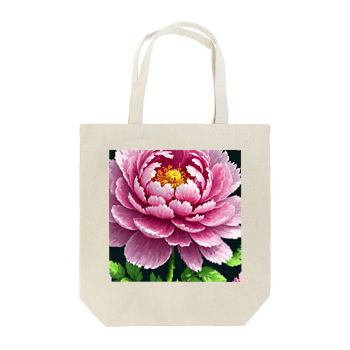 ピクセルアートの5月_芍薬 Tote Bag