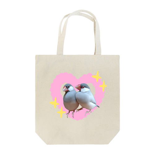 ラブラブンチョウ Tote Bag