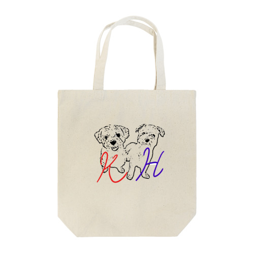 white dogs Tote Bag