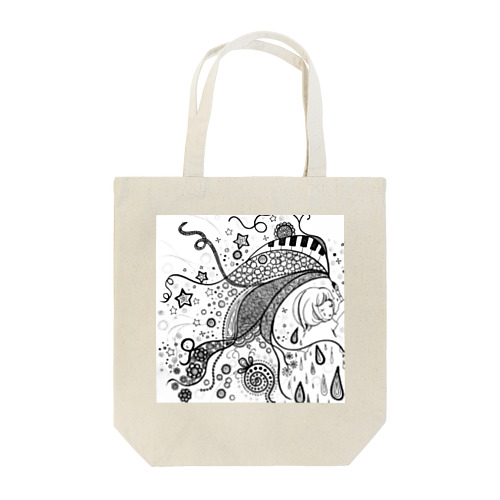 泣きながら今日も戦う Tote Bag