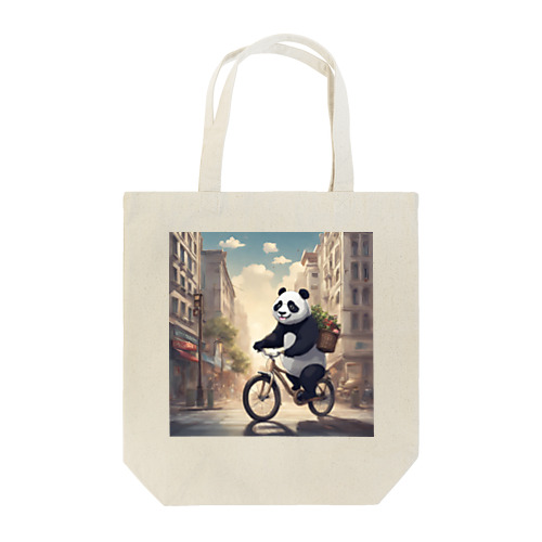 自転車でお買い物パンダくん Tote Bag