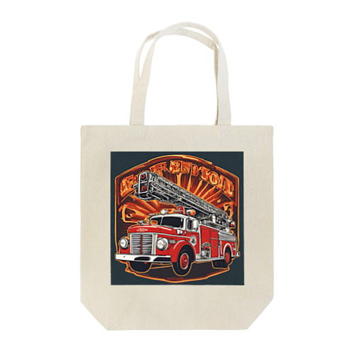 レトロはしご車 Tote Bag