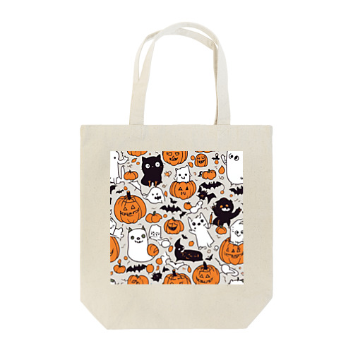 ハロウィン　猫　かぼちゃ Tote Bag