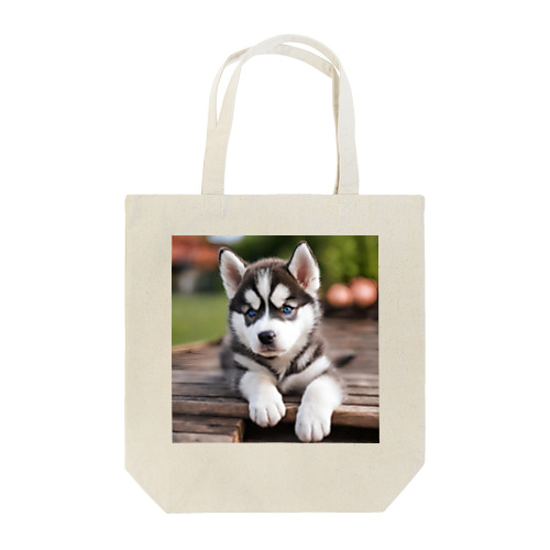 シベリアンハスキーの子犬のグッズ Tote Bag