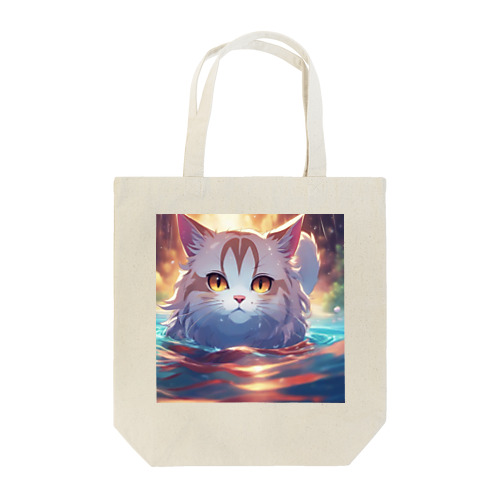 泳ぐ猫 Tote Bag