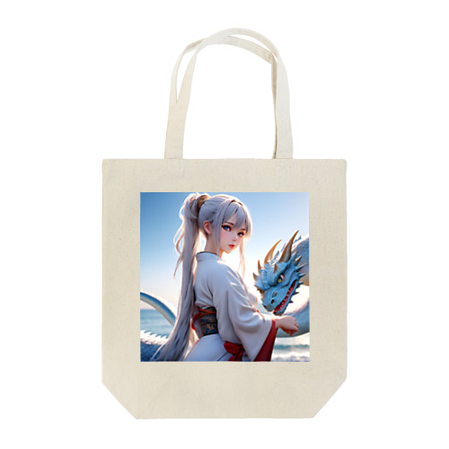 白髪和服美女シリーズ0002 Tote Bag