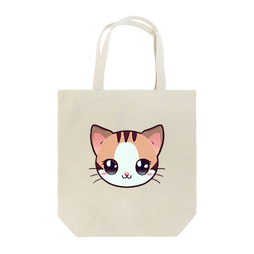 目を輝かせている猫 Tote Bag