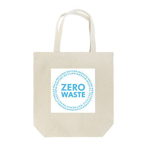 ZERO WASTE (ブルー) トートバッグ