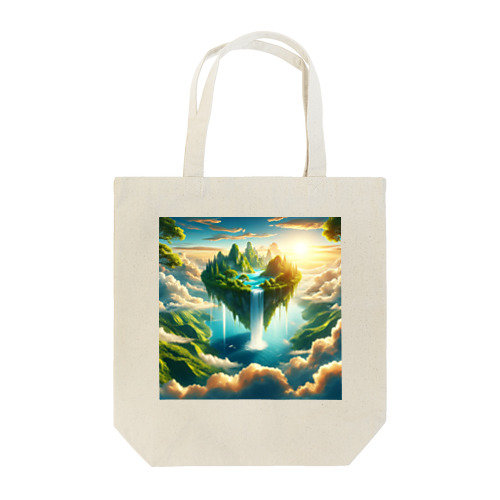 空高く浮かぶ伝説の島 Tote Bag