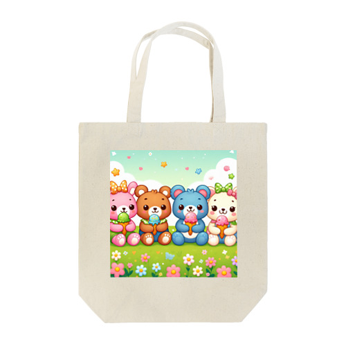 可愛いクマ４姉妹 Tote Bag