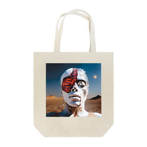 砂漠の砂時計守: Desert Sandglass Guardian Tote Bag