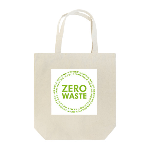 ZERO WASTE (グリーン) トートバッグ