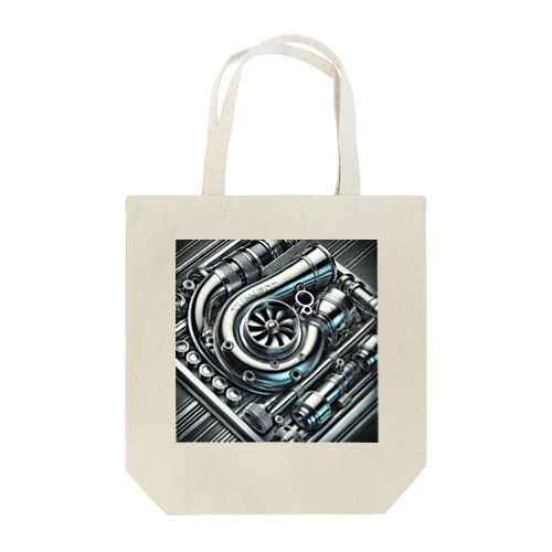 チューニングパッション：精密な自動車パーツのアート Tote Bag