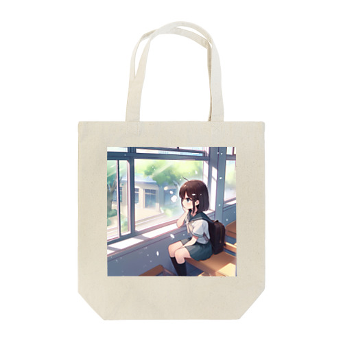 窓際の女子高生 Tote Bag