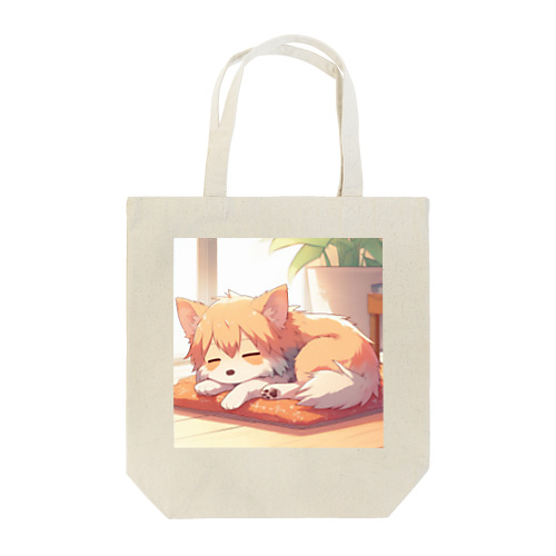 お昼寝タイムのワンコ Tote Bag