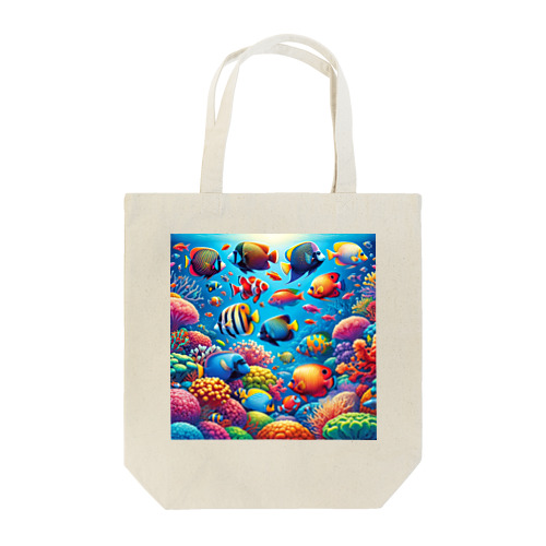 熱帯の楽園 - 色鮮やかな魚の世界 Tote Bag