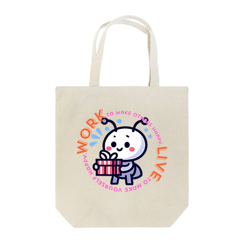 Work to make others happy, live to make yourself happy. Tote Bag