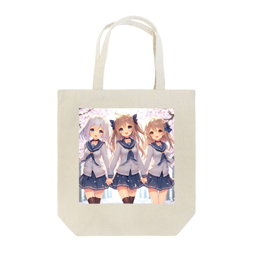 AIが作った可愛い制服の女の子 Tote Bag