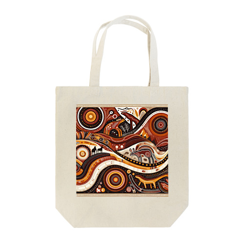 アボリジニ柄 Tote Bag