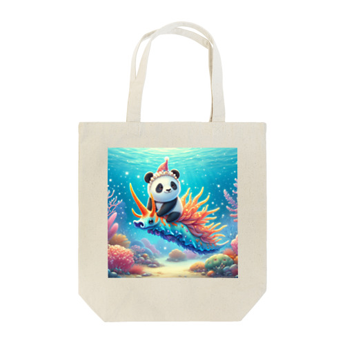 パンダの海中冒険 Tote Bag