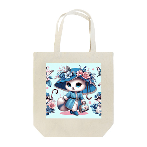 おしゃれな白猫さん Tote Bag