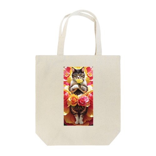 フラワーキャット077 Tote Bag