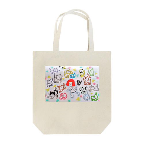 ねこねこ探検トート Tote Bag