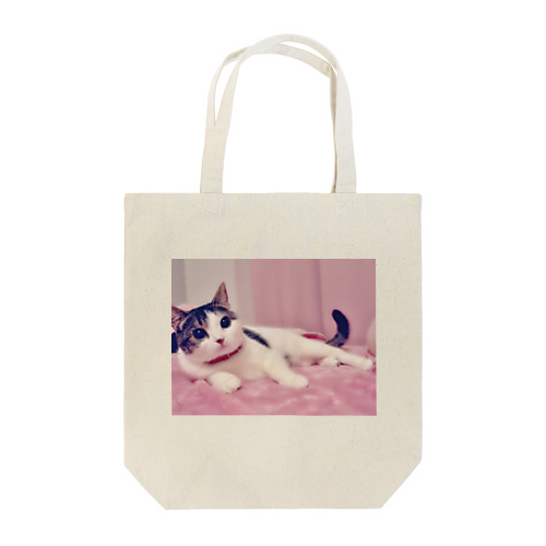 ふわふわ猫ライチ Tote Bag