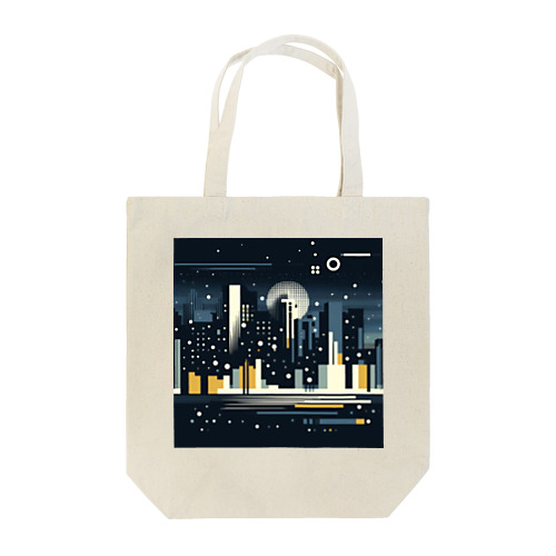 都会の夜景の抽象画 Tote Bag