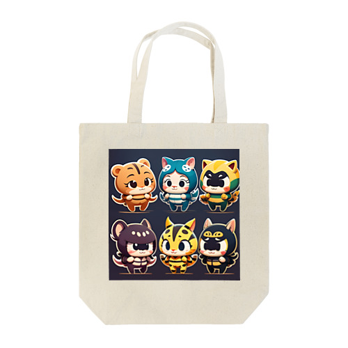 イカネコレンジャーズ Tote Bag