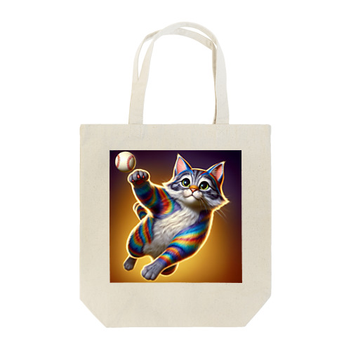 ジャンピングスローだニャ Tote Bag