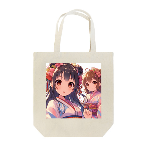 和服が似合う美人姉妹 Tote Bag