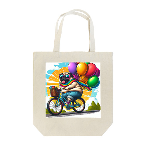 サイクリングパグ Tote Bag