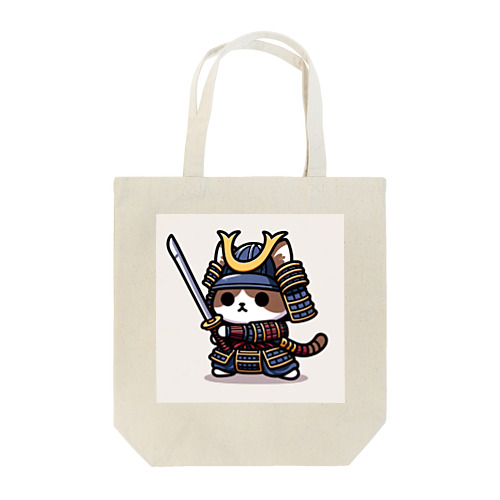 武士にゃんこ Tote Bag