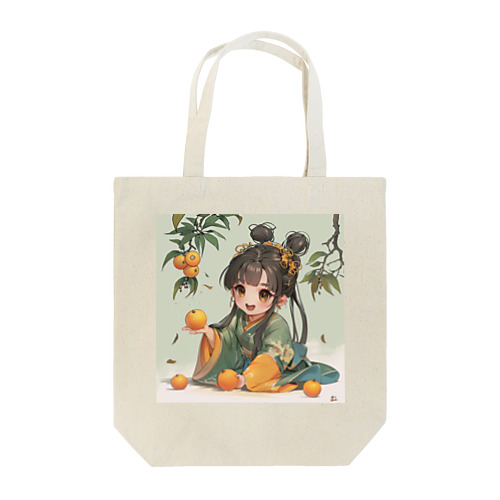 小さな弁財天様が豊富な収穫に喜び アメジスト 2846 Tote Bag