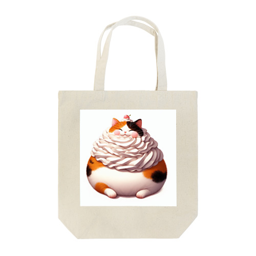 クリーム三毛猫 Tote Bag