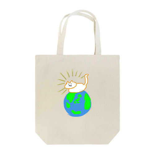 世界の中心ねこ Tote Bag