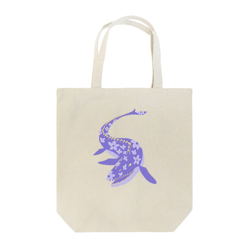 モササウルス(花柄) Tote Bag